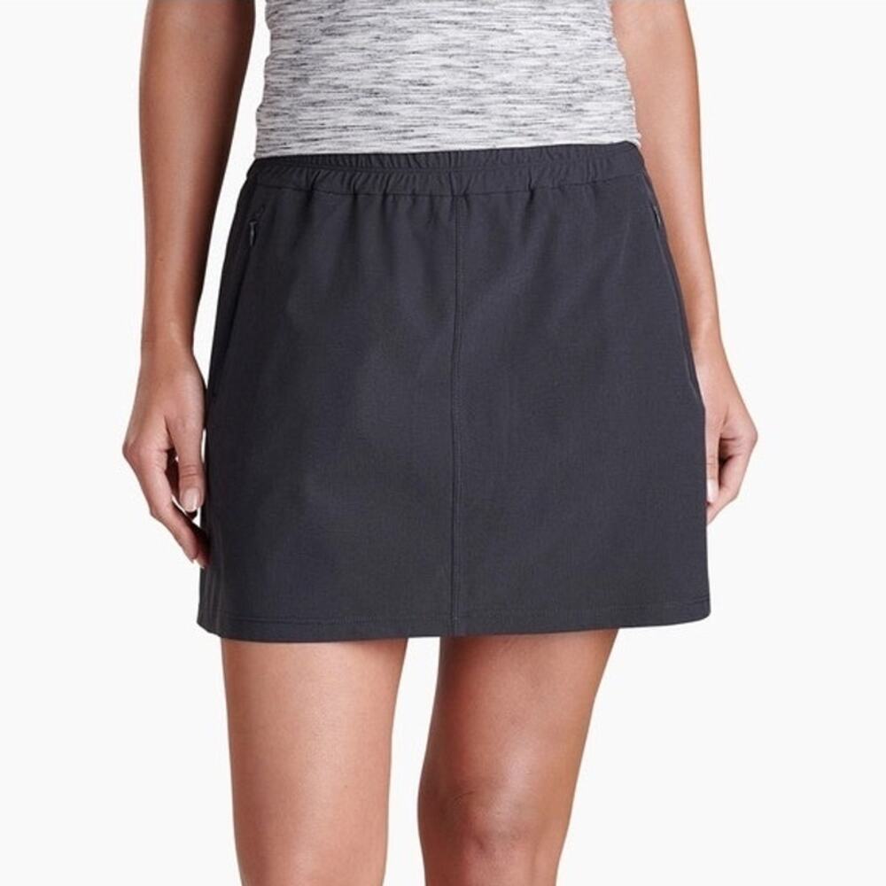 Kuhl Women's Freeflex Skort in Koal Hiking Active Outdoorsy Size Large